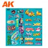 AK Interactive AK9091 ASSORTED GRAFFITI DECALS - Matrica