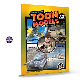   AK Interactive AK911 How to make TOON MODELS tutorial - English - kiadvány makettezéshez