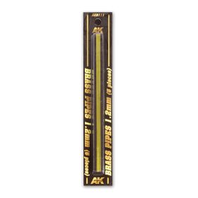   AK Interactive AK9111 BRASS PIPES 1,2mm, 5 units - Sárgaréz cső, 5 db