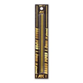   AK Interactive AK9112 BRASS PIPES 1,3mm, 5 units - Sárgaréz cső, 5 db