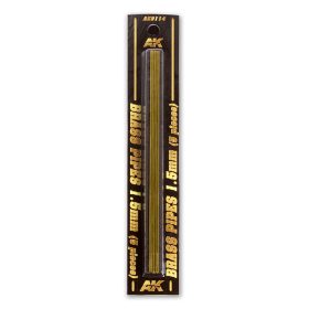   AK Interactive AK9114 BRASS PIPES 1,5mm, 5 units - Sárgaréz cső, 5 db