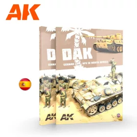   AK Interactive AK913 DAK Vehículos Alemanes en el Norte de África (Spanish) - kiadvány makettezéshez