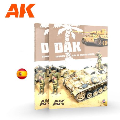 AK Interactive AK913 DAK Vehículos Alemanes en el Norte de África (Spanish) - kiadvány makettezéshez