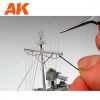 AK Interactive AK9134 ELASTIC RIGGING BOBBIN MEGA-THIN - Kötélzet, antennahuzal 1/700 léptékű vagy kisebb hajókhoz