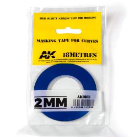   AK Interactive AK9182 Blue masking Tape for curves 2mm - Maszkolószalag