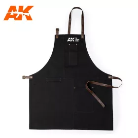  AK Interactive AK9200 AK WORK APRON - BLACK - Kötény makettezéshez