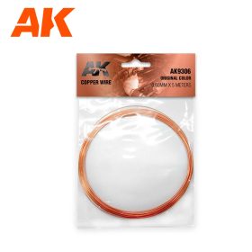   AK Interactive AK9306 Copper Wire 0.60mm x 5 meters ORIGINAL COLOR - rézhuzal