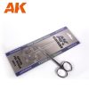 AK Interactive AK9310 SCISSORS STRAIGHT (SPECIAL DECALS AND PAPER) - Egyenes olló makettezéshez (matricákhoz és papírhoz)