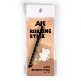   AK Interactive AK9317 RUBBING STICK 3-5 mm - Gumipálcika kéziszerszám