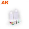 AK Interactive AK9328 PRECISION DISPENSERS (6 cannulas & 2 bottles) - Precíziós festékadagoló edények