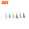 AK Interactive AK9328 PRECISION DISPENSERS (6 cannulas & 2 bottles) - Precíziós festékadagoló edények