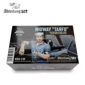   AK Interactive ABT1003 MIDWAY TARFU - OERLIKON 20MM MACHINE GUNNER USS ENTERPRISE (BATTLE OF MIDWAY 1942) 1/10 - figura makett
