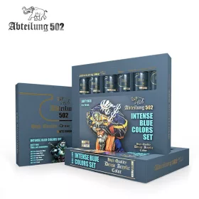   AK Interactive ABT1168 INTENSE BLUE COLORS SET, akril festékkészlet figurafestéshez