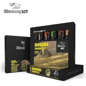   AK Interactive ABT307 Dioramas Colors Set, olajfesték-készlet makettezéshez
