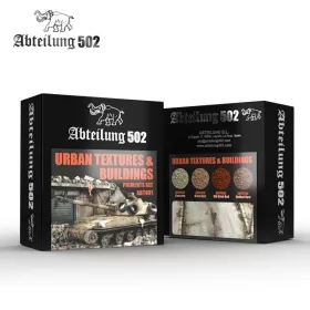   AK Interactive ABT401 URBAN TEXTURES & BUILDINGS - PIGMENTS SET