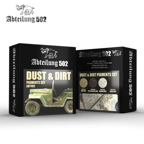 AK Interactive ABT402 DUST & DIRT - PIGMENTS SET