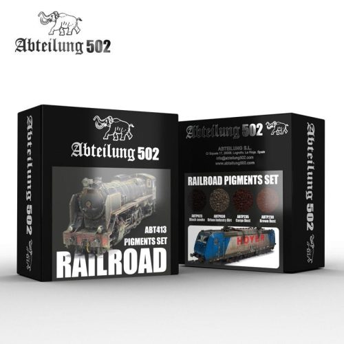 AK Interactive ABT413 RAILROAD PIGMENTS SET