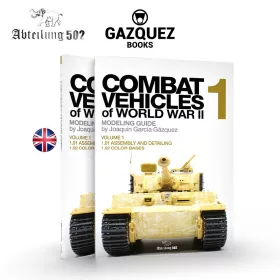   AK Interactive ABT611 COMBAT VEHICLES OF WORLD WAR II (by Joaquín García) Vol. 1 (English) - kiadvány makettezéshez