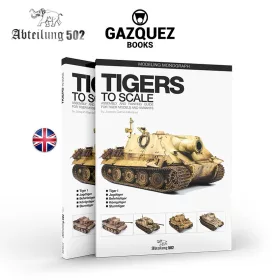   AK Interactive ABT612 TIGERS TO SCALE - Joaquín García Gázquez (English) - kiadvány makettezéshez