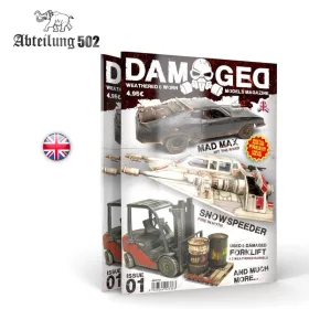   AK Interactive ABT701 DAMAGED, Worn and Weathered Models Magazine - 01 (English)