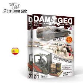   AK Interactive ABT702 DAMAGED, Worn and Weathered Models Magazine - 01 (Spanish)