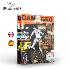   AK Interactive ABT742 DAMAGED, Worn and Weathered Models Magazine - 12 (English)