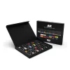 AK Interactive AKAD100 DELUXE EDITION BOX FULL RANGE ARTIST DENSE ACRYLIC COLOR - akril művészfesték teljes készlet makettezéshez