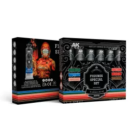  AK Interactive AKAD103 FIGURES SPECIAL SET - ARTISTIC DENSE ACRYLIC COLOR - akril művészfesték-készlet makettezéshez