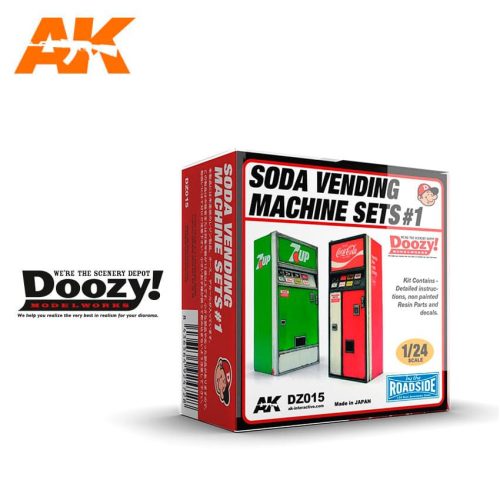 AK Interactive DZ015 SODA VENDING MACHINE SET 1 - műgyanta kiegészítő