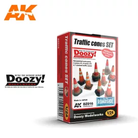   AK Interactive DZ016 TRAFIC CONES SET - műgyanta kiegészítő