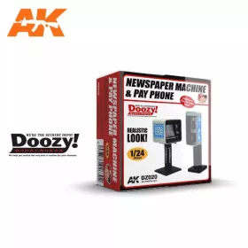   AK Interactive DZ020 NEWSPAPER MACHINE & PAY PHONE - műgyanta kiegészítő