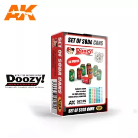   AK Interactive DZ025 SET OF SODA CANS - műgyanta kiegészítő