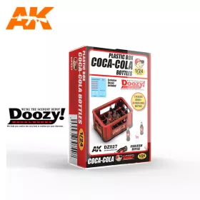   AK Interactive DZ027 1940-1980's PLASTIC BOX COCA-COLA BOTTLES - műgyanta kiegészítő