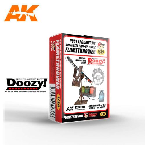 AK Interactive DZ030 UNIVERSAL PICK-UP TRUCK FLAMETHROWER - műgyanta kiegészítő