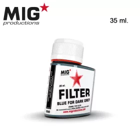   AK Interactive F240 Blue for Dark Grey 35 ml - Filter makettezéshez
