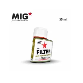   AK Interactive F246 Grey for Light Green 35 ml - Filter makettezéshez
