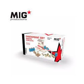   AK Interactive MP35-104 CHECKPOING SET MODERN CONFLICTS 1/35 - dioráma kiegészítők
