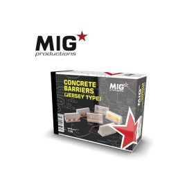   AK Interactive MP35-275 CONCRETE BARRIERS (JERSEY TYPE) 1/35 - dioráma kiegészítők