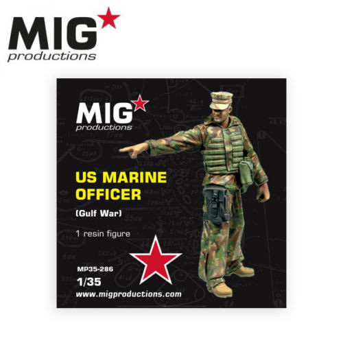 AK Interactive MP35-286 U.S. MARINE OFFICIER (Gulf War) 1/35 figura makett