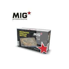   AK Interactive MP35-410 DESTROYED COBBLED SECTION 1/35 - dioráma kiegészítők