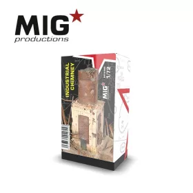   AK Interactive MP72-095 INDUSTRIAL CHIMNEY 1/72 épület makett