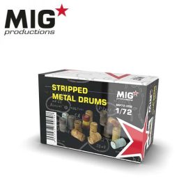   AK Interactive MP72-358 STIPPED METAL DRUMS 1/72 dioráma kiegészítő