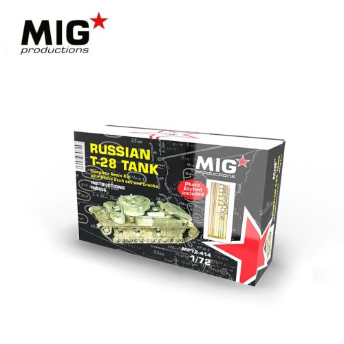 AK Interactive MP72-414 RUSSIAN T-28 TANK 1/72 harckocsi makett