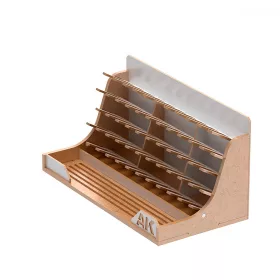   AK Interactive AKORG17 MODULAR ORGANIZER 17ml, Capacity for 52 jars - Festéktartó állvány - Laser-Cut
