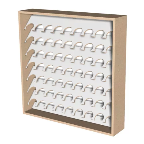 AK Interactive AKORG18 MODULAR ORGANIZER 17-18ml Bottles, Capacity for 63 Bottles - Festéktartó állvány