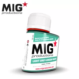   AK Interactive P279 Light Grey-Green Wash 75ml - Bemosó világosszürke-zöld színekhez