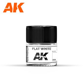  AK Interactive RC004 Flat White 10 ml - Akril lakk bázisú makett festék