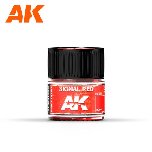 AK Interactive RC005 Signal Red 10 ml - Akril lakk bázisú makett festék