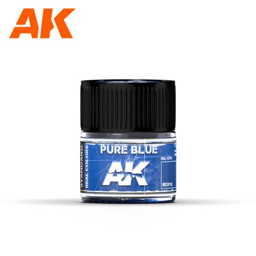 AK Interactive RC010 Pure Blue 10 ml - Akril lakk bázisú makett festék