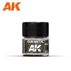   AK Interactive RC015 Gun Metal 10 ml - Akril lakk bázisú makett festék